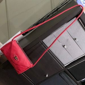 Tignanello Sm Red Leather Crossbody